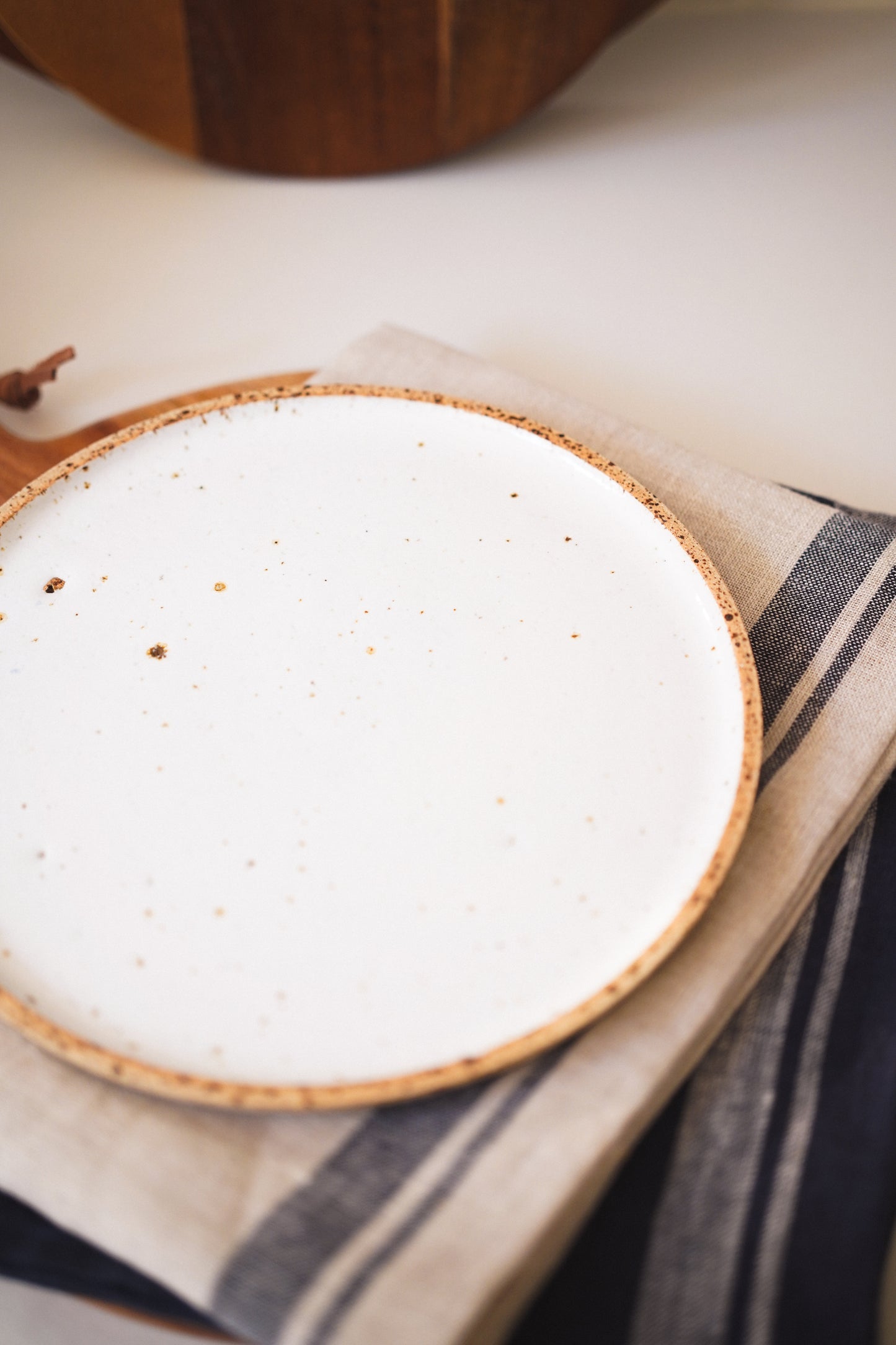 White Ceramic Plate