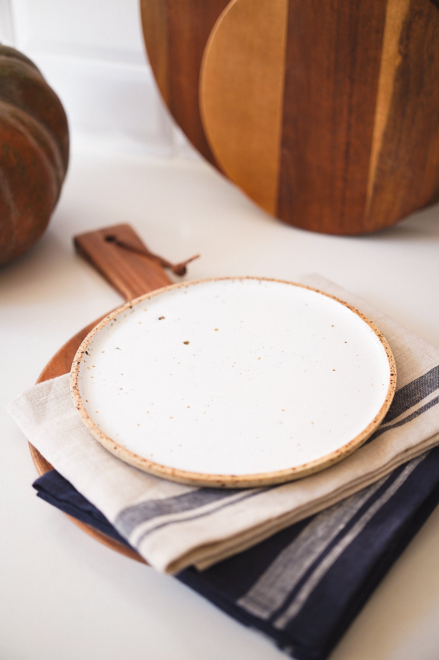White Ceramic Plate