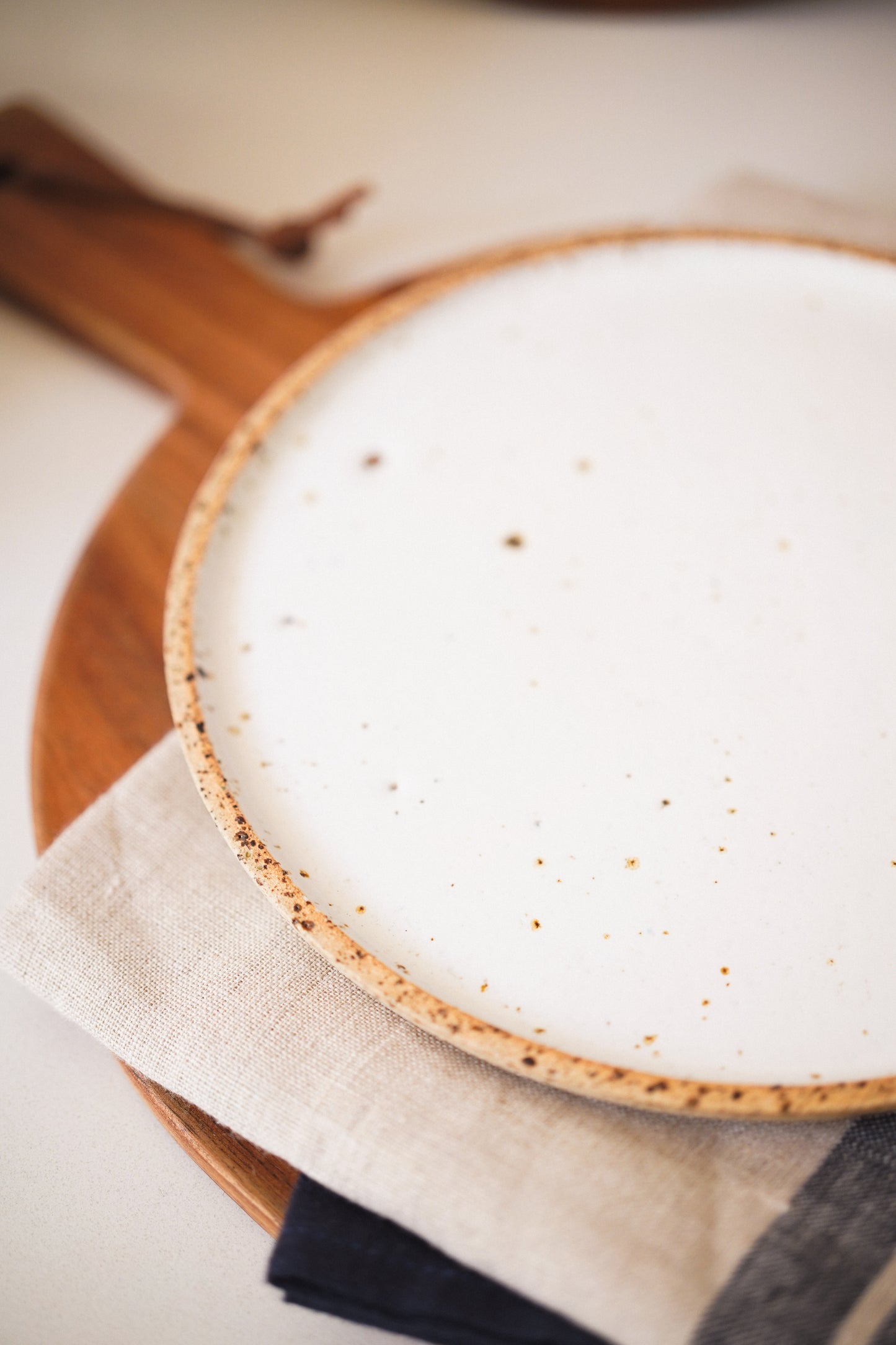 White Ceramic Plate