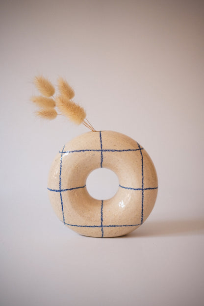 Linéa Blue Donut Vase
